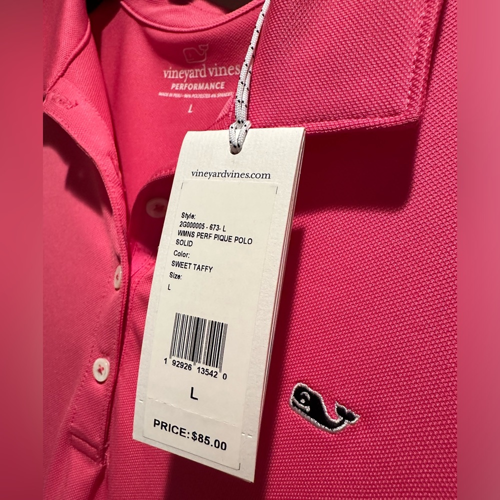 NWT 💕🩷💙 Vineyard Vines Pink and Blue Women’s short sleeve top Large
